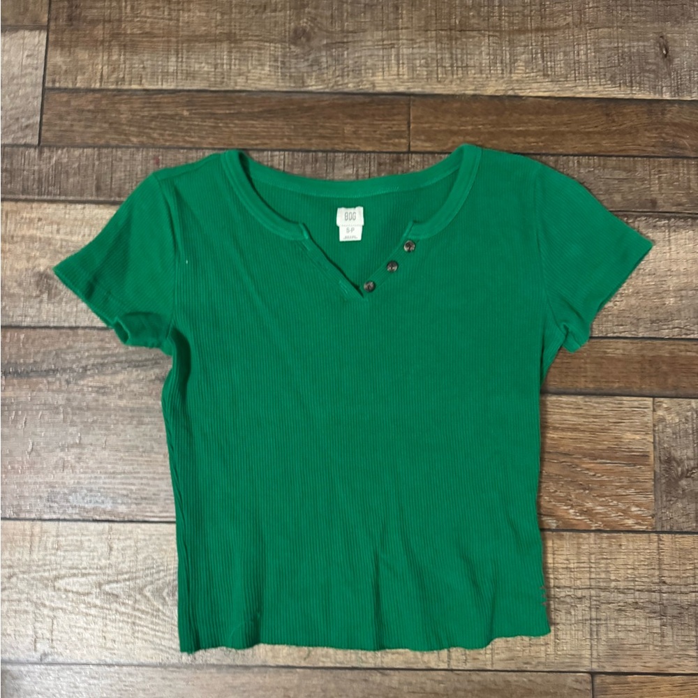 BDG Green Crop Top